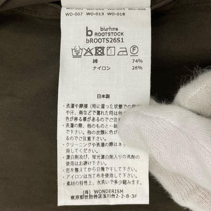 blurhms | ブラームス C/N OX Swedish BDU Jacket その他アウター bROOTS26S1 ブラウン サイズ：2【尾張小牧店】