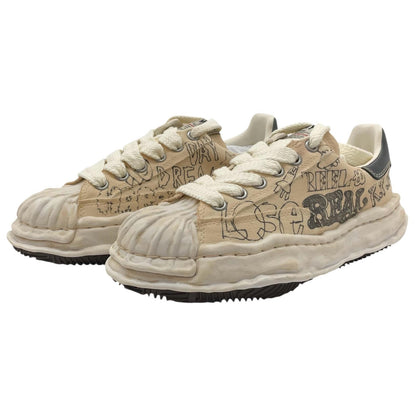 MIHARA YASUHIRO | ミハラヤスヒロ BLAKEY OG Sole Graffiti Printed Canvas Low スニーカー A16FW730 ホワイト サイズ：41