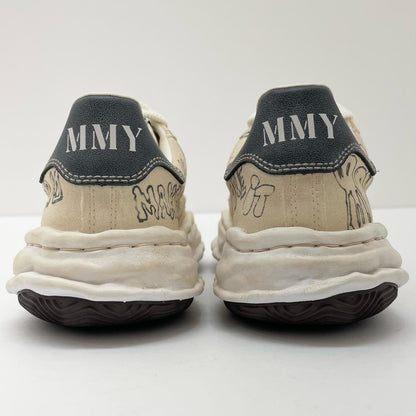 MIHARA YASUHIRO | ミハラヤスヒロ BLAKEY OG Sole Graffiti Printed Canvas Low スニーカー A16FW730 ホワイト サイズ：41