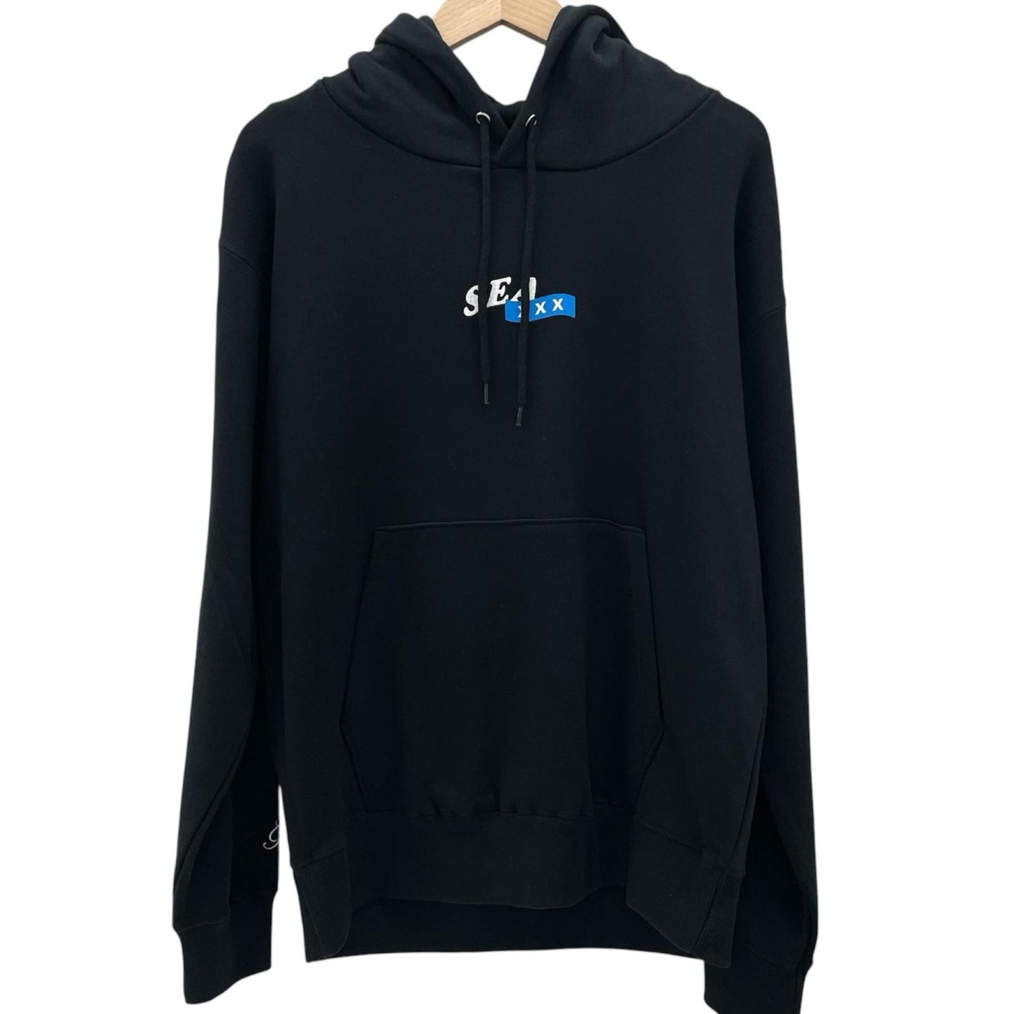 【中古】WIND AND SEA×GOD SELECTION XXX | ウィンダンシー×ゴッドセレクショントリプルエックス 長袖パーカー ブラック サイズ：M【尾張小牧店】