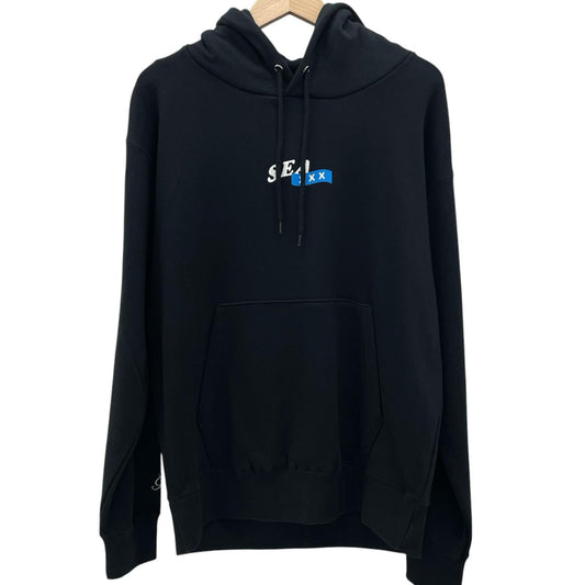 【中古】WIND AND SEA×GOD SELECTION XXX | ウィンダンシー×ゴッドセレクショントリプルエックス 長袖パーカー ブラック サイズ：M【尾張小牧店】