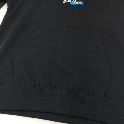 【中古】WIND AND SEA×GOD SELECTION XXX | ウィンダンシー×ゴッドセレクショントリプルエックス 長袖パーカー ブラック サイズ：M【尾張小牧店】