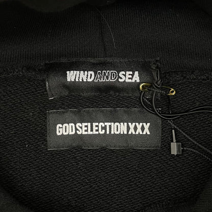 【中古】WIND AND SEA×GOD SELECTION XXX | ウィンダンシー×ゴッドセレクショントリプルエックス 長袖パーカー ブラック サイズ：M【尾張小牧店】