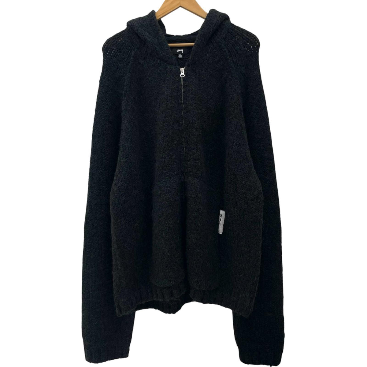 【中古】STUSSY | ステューシー CHUNKY SWEATER ZIP HOOD 長袖パーカー 117200 ブラック サイズ：XXL【尾張小牧店】