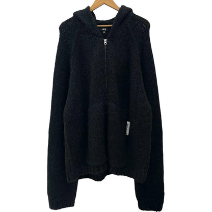 【中古】STUSSY | ステューシー CHUNKY SWEATER ZIP HOOD 長袖パーカー 117200 ブラック サイズ：XXL【尾張小牧店】