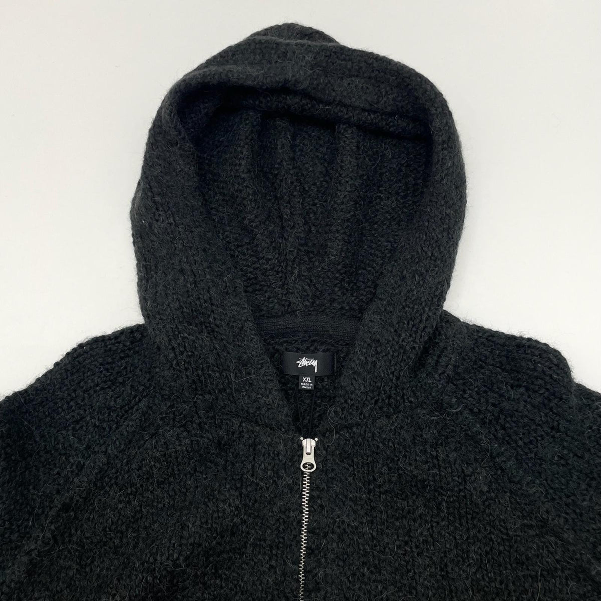 【中古】STUSSY | ステューシー CHUNKY SWEATER ZIP HOOD 長袖パーカー 117200 ブラック サイズ：XXL【尾張小牧店】
