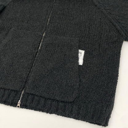 【中古】STUSSY | ステューシー CHUNKY SWEATER ZIP HOOD 長袖パーカー 117200 ブラック サイズ：XXL【尾張小牧店】