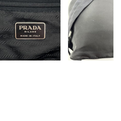 【中古】PRADA | プラダ リュックサック バックパック デイパック ナイロン 三角プレート ロゴ ブラック【尾張小牧店】