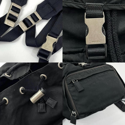 【中古】PRADA | プラダ リュック デイパック バックパック ナイロン ブラック【尾張小牧店】
