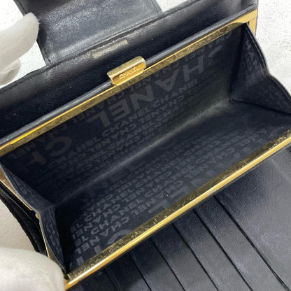 CHANEL | シャネル 二つ折り財布 ブラック【尾張小牧店】