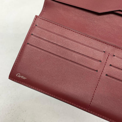 CARTIER | カルティエ 札入れ ブラック×ボルドー【尾張小牧店】