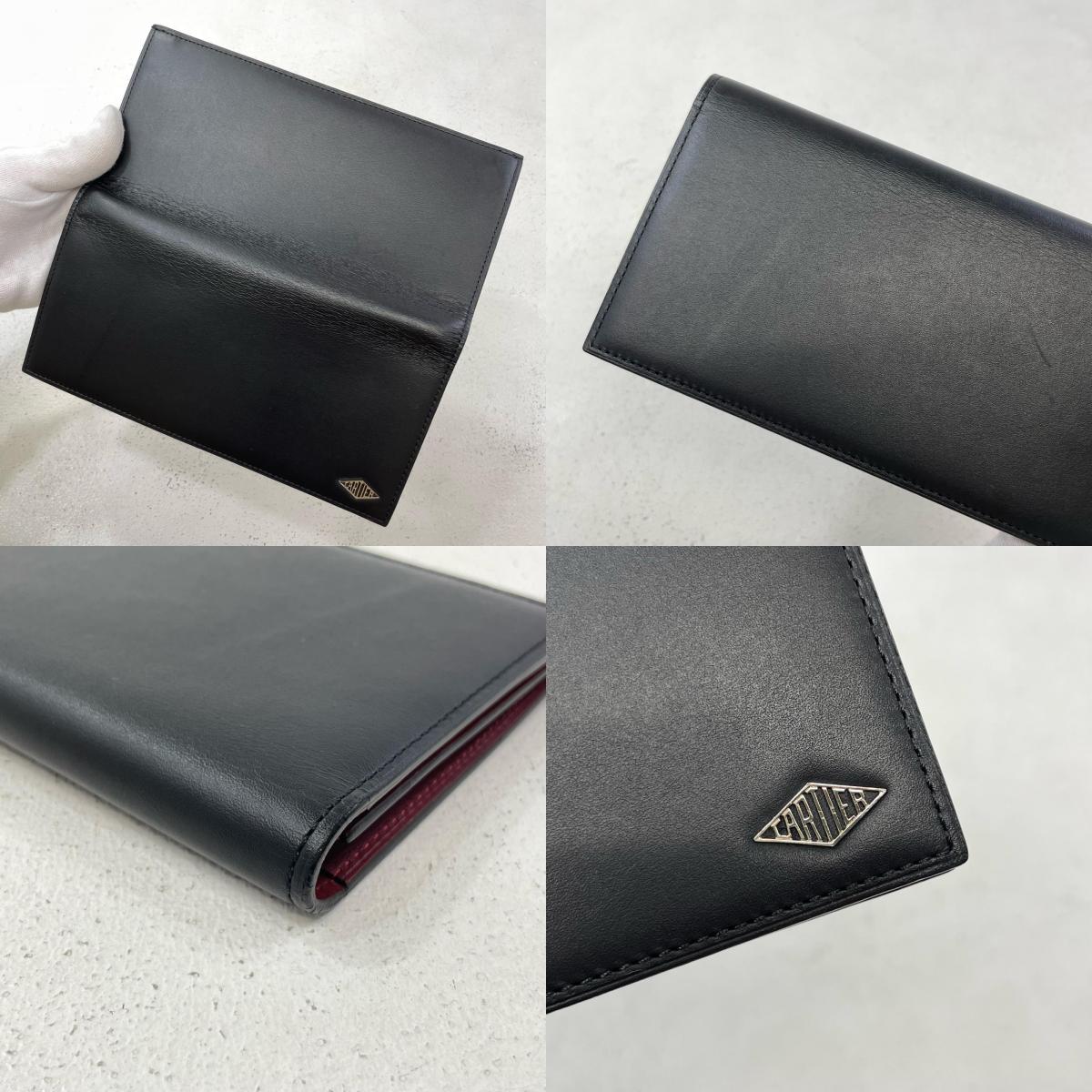CARTIER | カルティエ 札入れ ブラック×ボルドー【尾張小牧店】