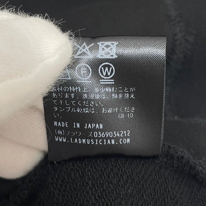 【中古】LAD MUSICIAN | ラッドミュージシャン　25SS LOOP BACK CLOTH SLEEVELESS BIG PULLOVER PARKA 長袖パーカー 2125-603 ブラック サイズ：42【尾張小牧店】