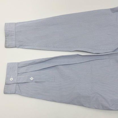 【中古】ATON | エイトン B/Shrinkboard Oversized Striped Shirt　ストライプ柄 長袖シャツ 7055537 ブルー×ホワイト サイズ：4【尾張小牧店】