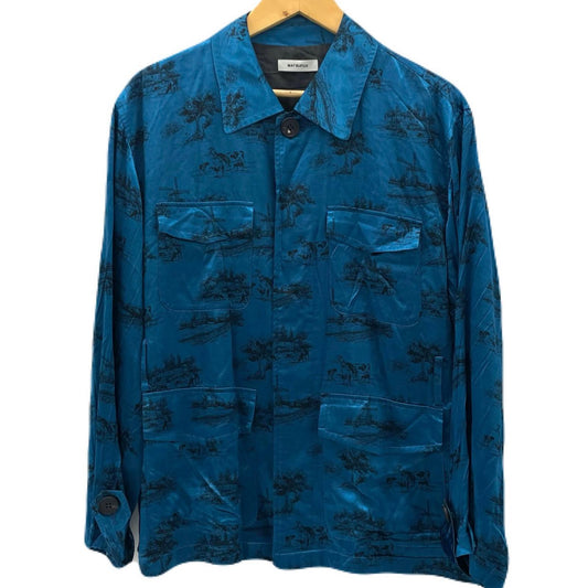 【中古】MATSUFUJI｜マツフジ DAYDREAM Prinnted Jacket 長袖シャツ M211-0102 ブルー サイズ：3【尾張小牧店】