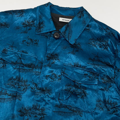 【中古】MATSUFUJI｜マツフジ DAYDREAM Prinnted Jacket 長袖シャツ M211-0102 ブルー サイズ：3【尾張小牧店】