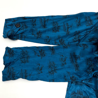【中古】MATSUFUJI｜マツフジ DAYDREAM Prinnted Jacket 長袖シャツ M211-0102 ブルー サイズ：3【尾張小牧店】