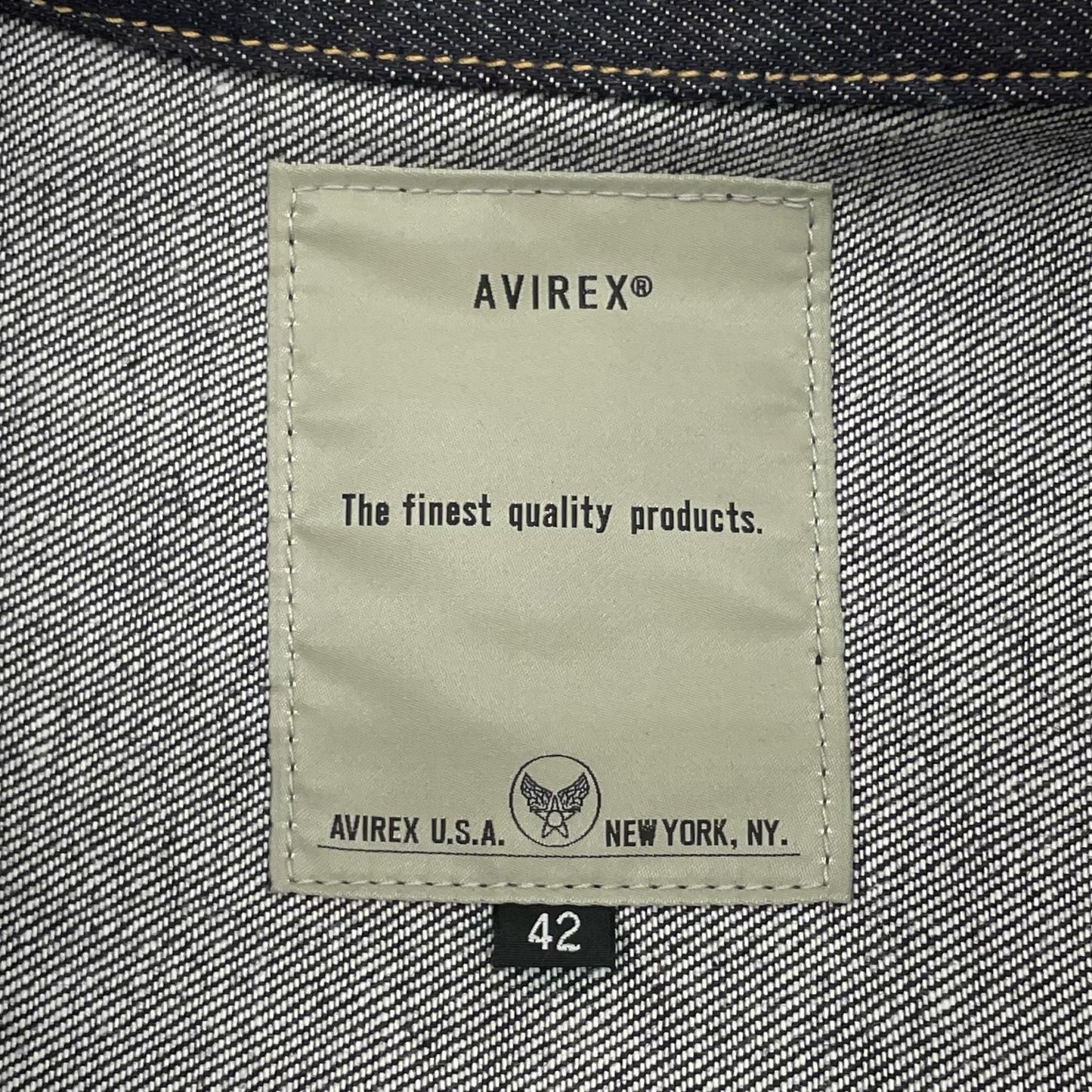 【中古】AVIREX | アヴィレックス デニムジャケット 783-6952013 ネイビー サイズ：42【尾張小牧店】