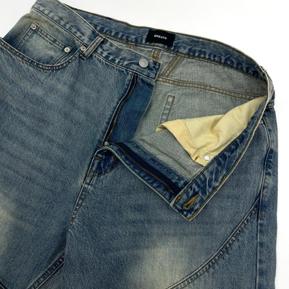 FADE BIKER DENIM PANTS / IND デニムパンツ BR25AW-P1008 ブルー サイズ：XXL【尾張小牧店】