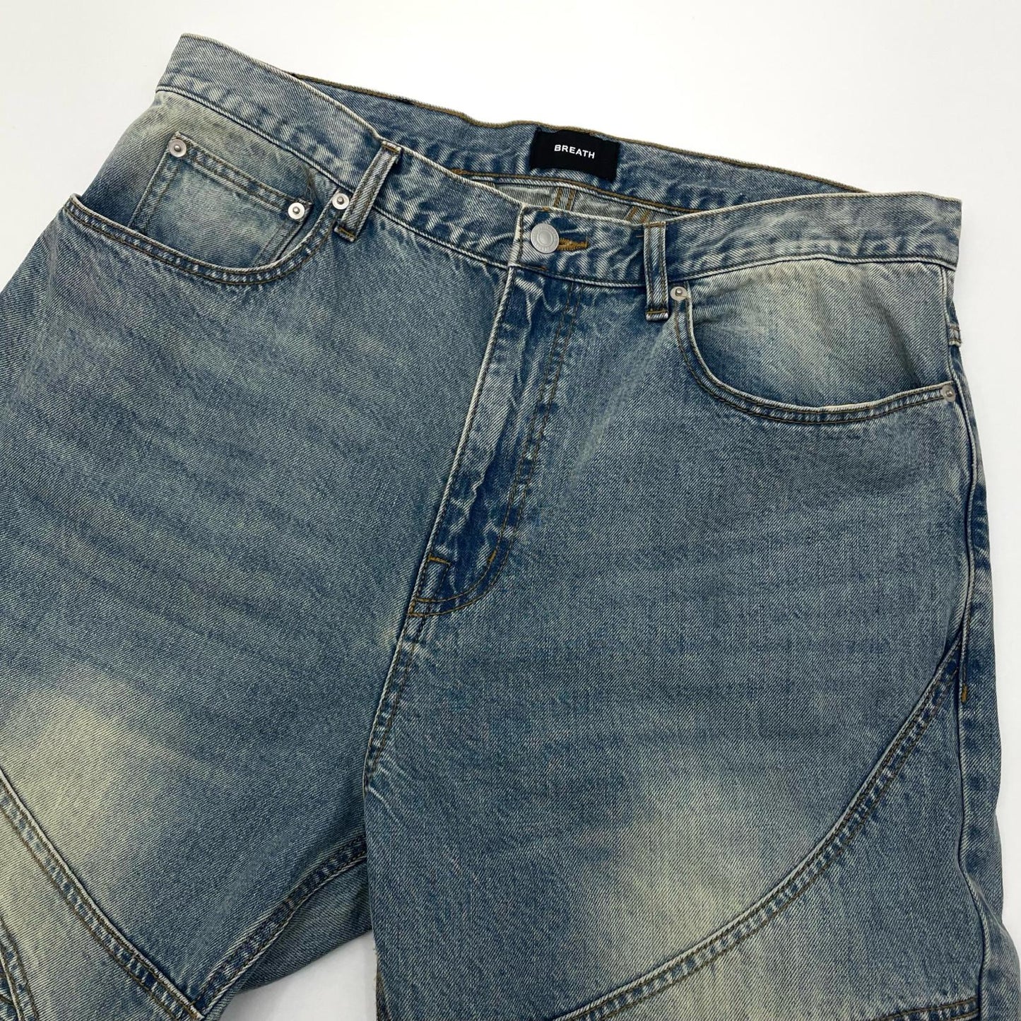 FADE BIKER DENIM PANTS / IND デニムパンツ BR25AW-P1008 ブルー サイズ：XXL【尾張小牧店】