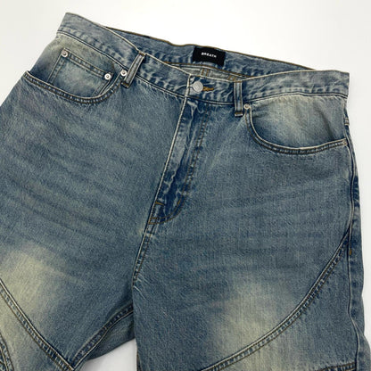 FADE BIKER DENIM PANTS / IND デニムパンツ BR25AW-P1008 ブルー サイズ：XXL【尾張小牧店】