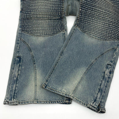 FADE BIKER DENIM PANTS / IND デニムパンツ BR25AW-P1008 ブルー サイズ：XXL【尾張小牧店】