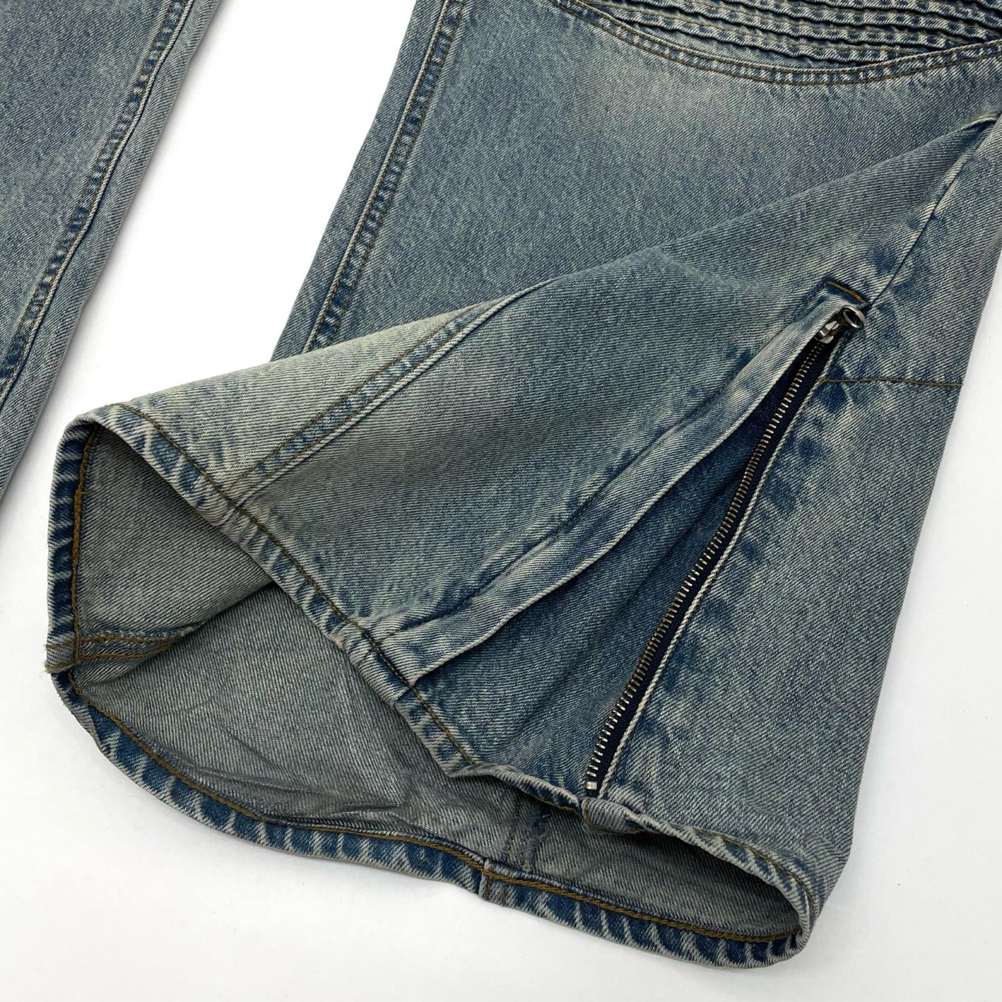 FADE BIKER DENIM PANTS / IND デニムパンツ BR25AW-P1008 ブルー サイズ：XXL【尾張小牧店】