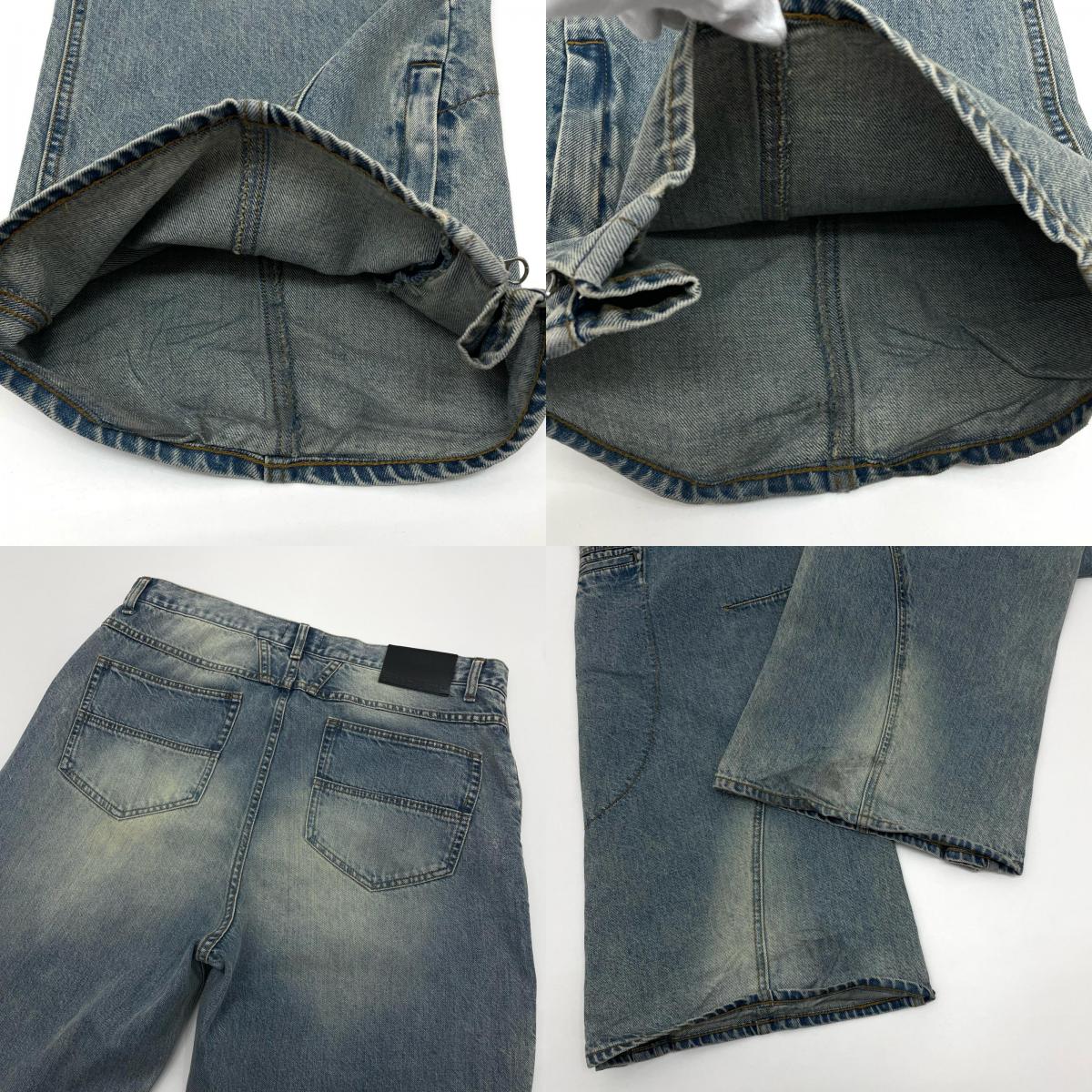 FADE BIKER DENIM PANTS / IND デニムパンツ BR25AW-P1008 ブルー サイズ：XXL【尾張小牧店】