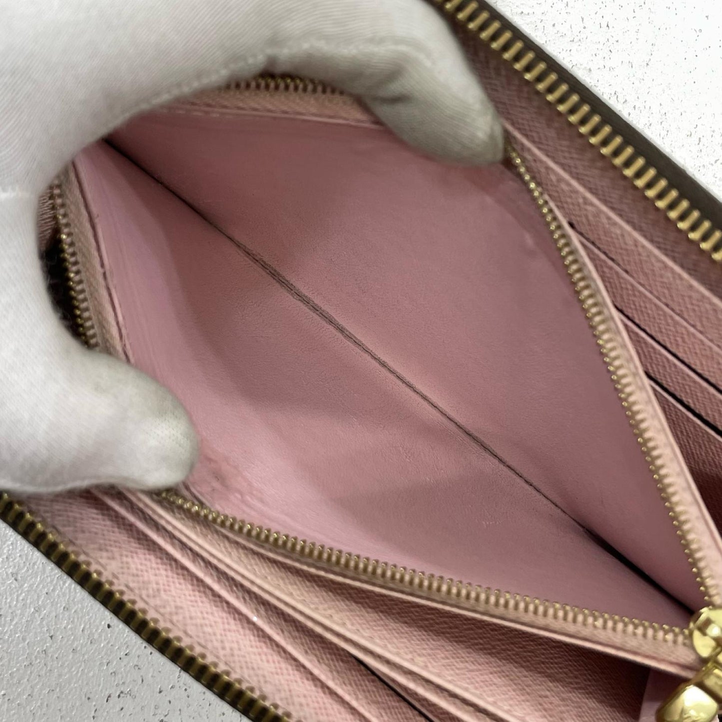 LOUIS VUITTON | ルイ・ヴィトン 長財布 ブラウン×ピンク【尾張小牧店】