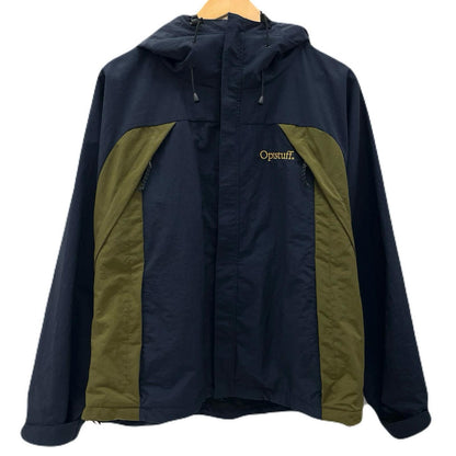 【中古】Optstuff | オプトスタフ SHELL PARKA マウンテンパーカー ネイビー×カーキ サイズ：M【尾張小牧店】