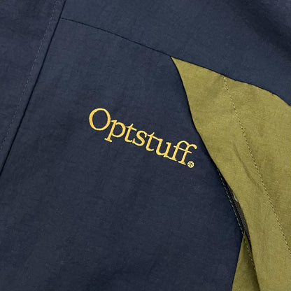 【中古】Optstuff | オプトスタフ SHELL PARKA マウンテンパーカー ネイビー×カーキ サイズ：M【尾張小牧店】