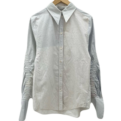 Stella McCartney | ステラマッカートニー 長袖シャツ 493880 SKA17 ブルー×ブラウン×ホワイト サイズ：36【尾張小牧店】