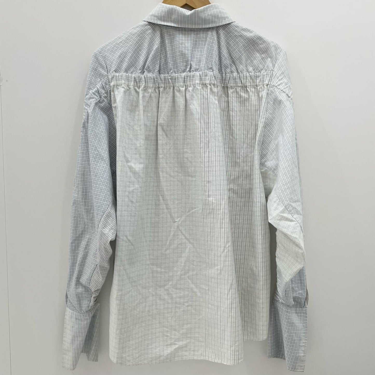 Stella McCartney | ステラマッカートニー 長袖シャツ 493880 SKA17 ブルー×ブラウン×ホワイト サイズ：36【尾張小牧店】