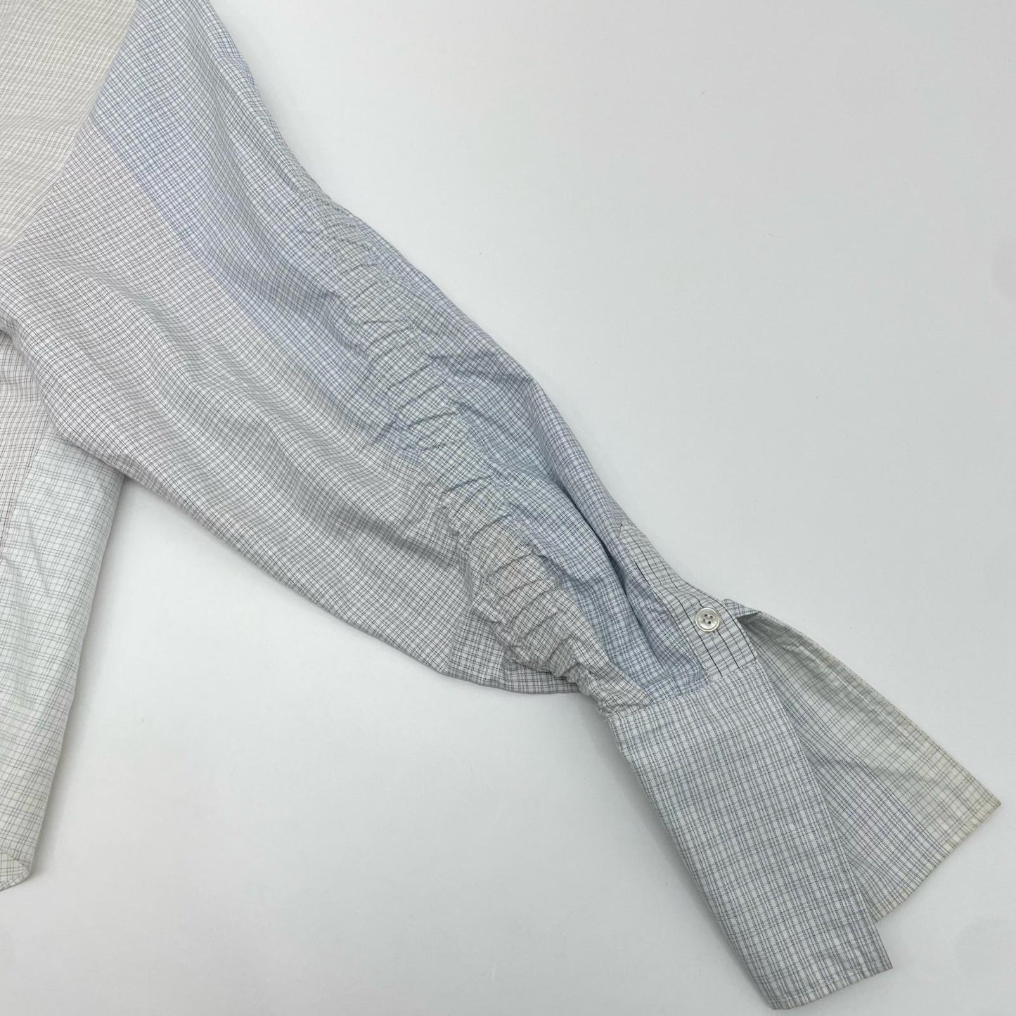 Stella McCartney | ステラマッカートニー 長袖シャツ 493880 SKA17 ブルー×ブラウン×ホワイト サイズ：36【尾張小牧店】