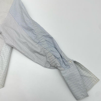 Stella McCartney | ステラマッカートニー 長袖シャツ 493880 SKA17 ブルー×ブラウン×ホワイト サイズ：36【尾張小牧店】