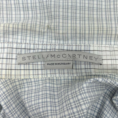 Stella McCartney | ステラマッカートニー 長袖シャツ 493880 SKA17 ブルー×ブラウン×ホワイト サイズ：36【尾張小牧店】