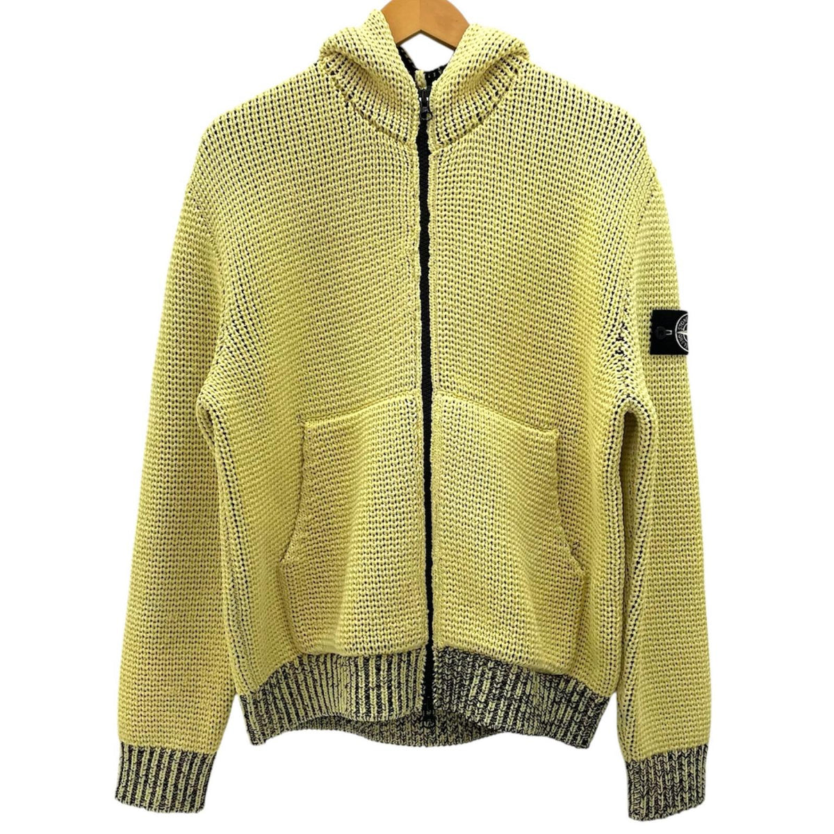 【中古】STONE ISLAND | ストーンアイランド　UV-REACTIVE 長袖パーカー L1S155100054 イエロー サイズ：L【尾張小牧店】