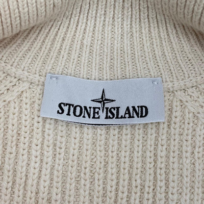 【中古】STONE ISLAND | ストーンアイランド　ドライバーズタイプ 長袖ニット K2S155100013 アイボリー サイズ：L【尾張小牧店】