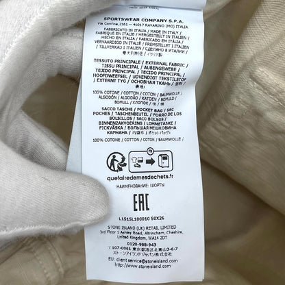 【中古】STONE ISLAND | ストーンアイランド ショートパンツ L1S15L100010 アイボリー サイズ：30【尾張小牧店】