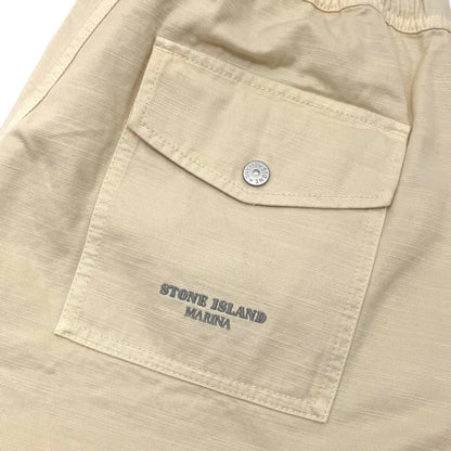 【中古】STONE ISLAND | ストーンアイランド ショートパンツ L1S15L100010 アイボリー サイズ：30【尾張小牧店】