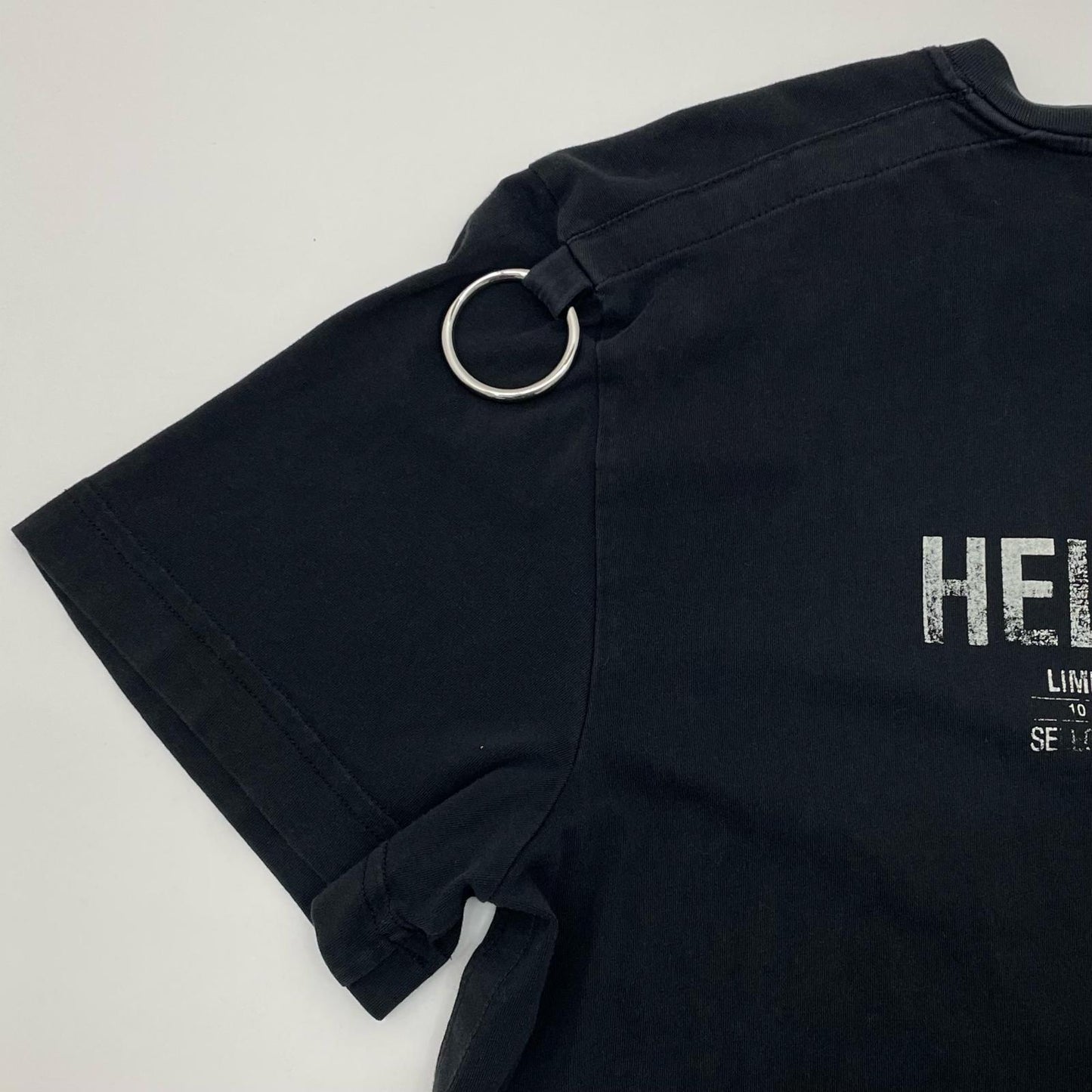 HELMUT LANG | ヘルムートラング RING DET TEE 半袖Ｔシャツ 16-8101017-050-904 ブラック サイズ：M【尾張小牧店】