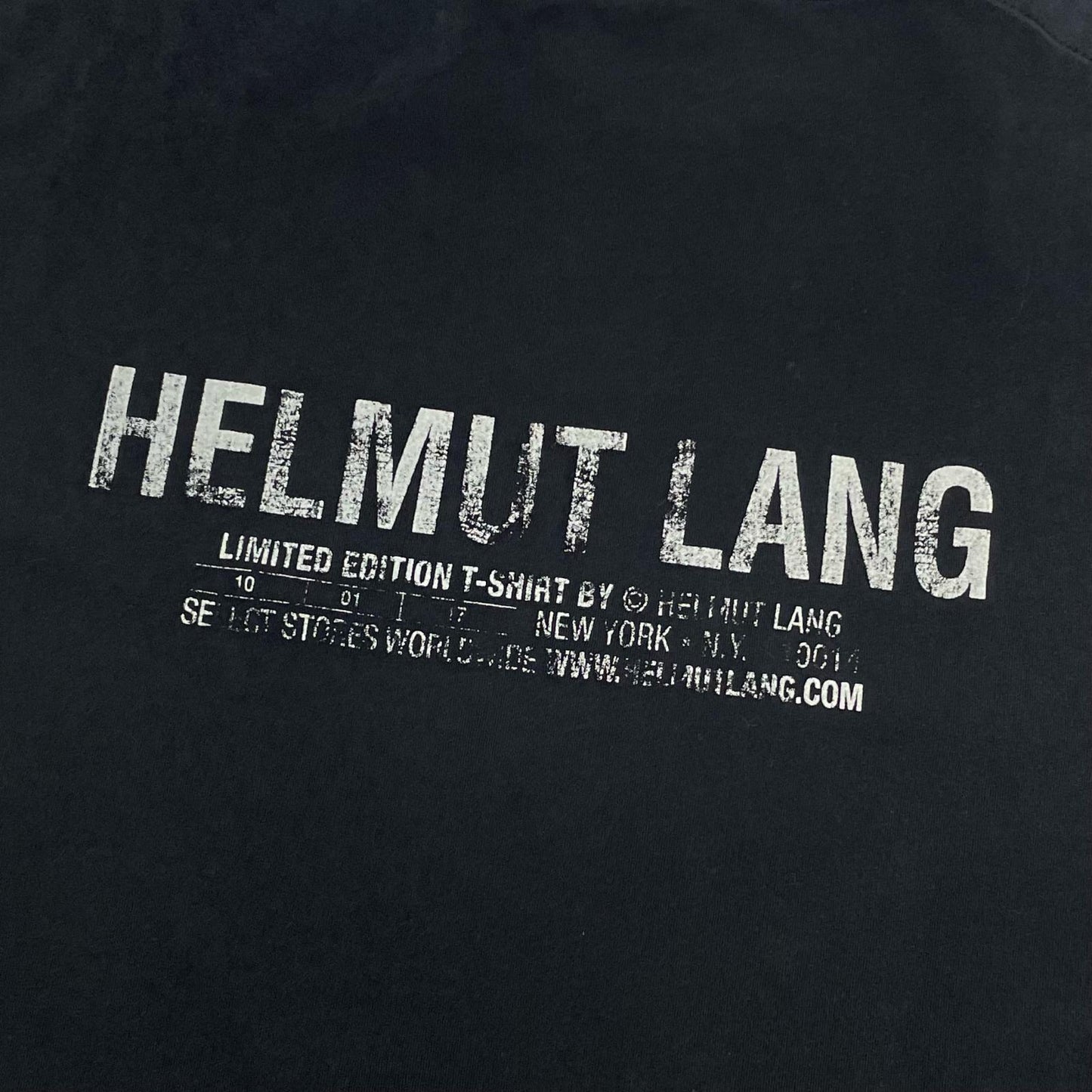HELMUT LANG | ヘルムートラング RING DET TEE 半袖Ｔシャツ 16-8101017-050-904 ブラック サイズ：M【尾張小牧店】