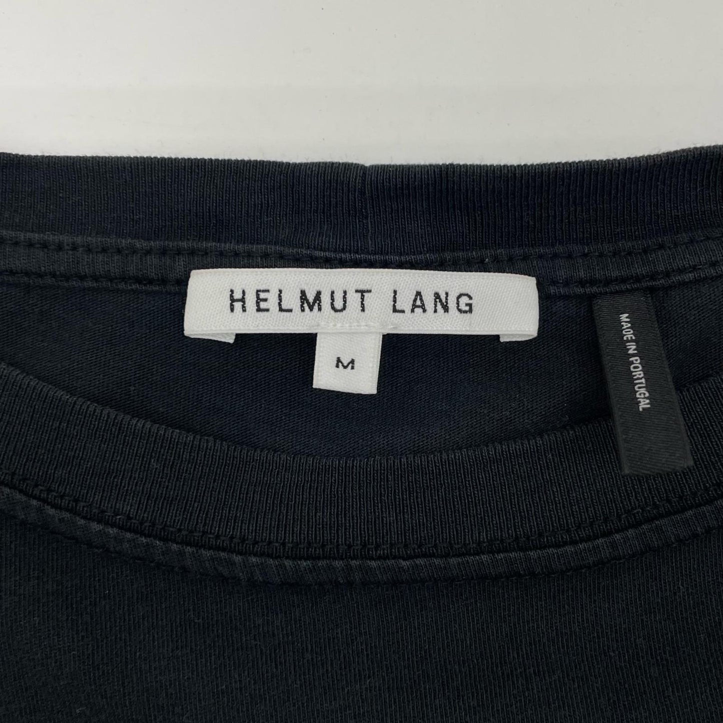 HELMUT LANG | ヘルムートラング RING DET TEE 半袖Ｔシャツ 16-8101017-050-904 ブラック サイズ：M【尾張小牧店】