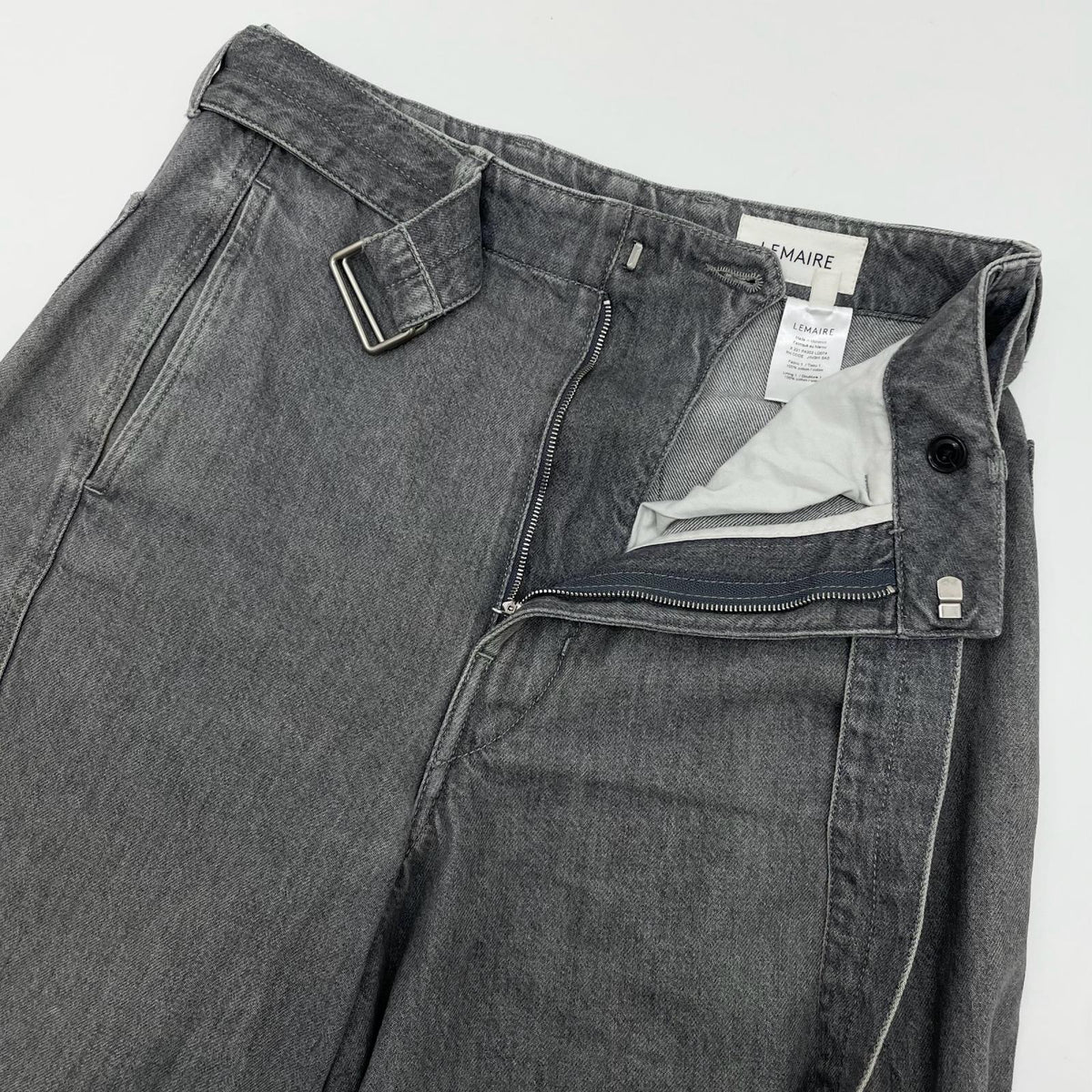 【中古】LEMAIRE | ルメール ツイストベルトコットンパンツ グレー サイズ：S【尾張小牧店】