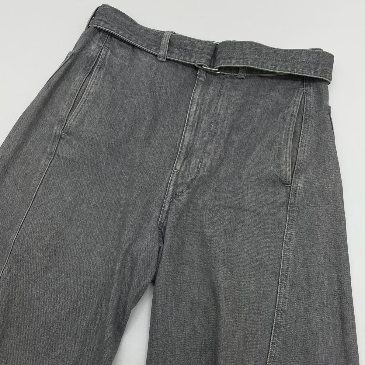 【中古】LEMAIRE | ルメール ツイストベルトコットンパンツ グレー サイズ：S【尾張小牧店】