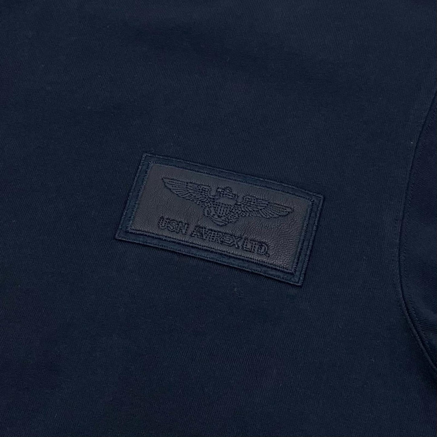 AVIREX | アヴィレックス S/S TOPGUN LEATHER PATCHED T-SHIRT 半袖Ｔシャツ ネイビー サイズ：M【尾張小牧店】