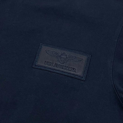 AVIREX | アヴィレックス S/S TOPGUN LEATHER PATCHED T-SHIRT 半袖Ｔシャツ ネイビー サイズ：M【尾張小牧店】