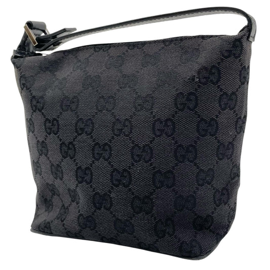 【中古】GUCCI | グッチ GGキャンバス ミニハンドバッグ アクセサリーポーチ コスメポーチ 039・1147・002122 ブラック【尾張小牧店】