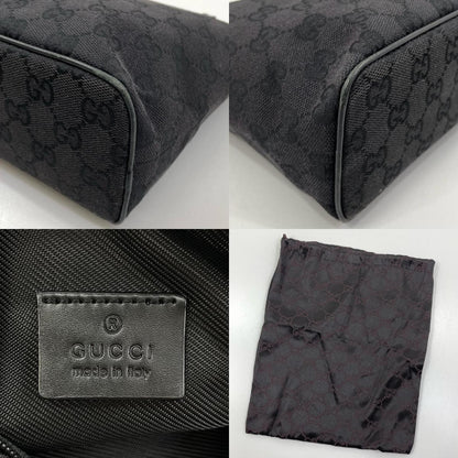 【中古】GUCCI | グッチ GGキャンバス ミニハンドバッグ アクセサリーポーチ コスメポーチ 039・1147・002122 ブラック【尾張小牧店】