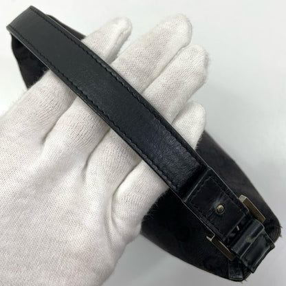 【中古】GUCCI | グッチ GGキャンバス ミニハンドバッグ アクセサリーポーチ コスメポーチ 039・1147・002122 ブラック【尾張小牧店】